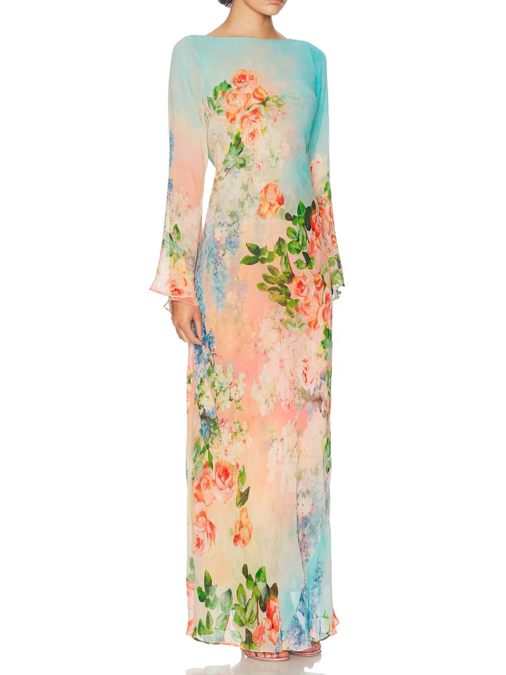 HEMANT AND NANDITA
Double Layer Maxi Dress